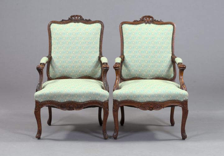 Pair of Louis XV-Style Fruitwood