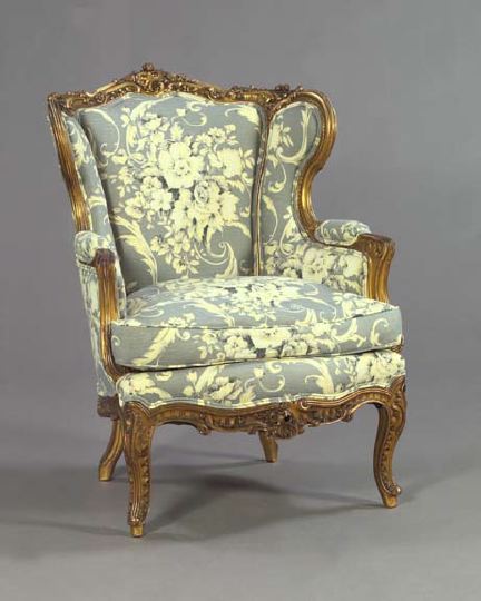 Louis XV-Style Giltwood Bergere,
