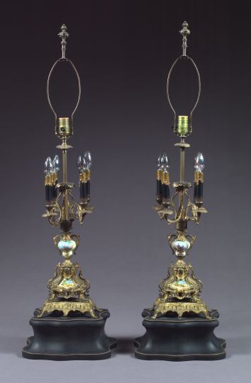 Tall Pair of Napoleon III Gilt 3a5801