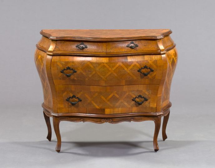 Italian Parquetry-Inlaid Olivewood