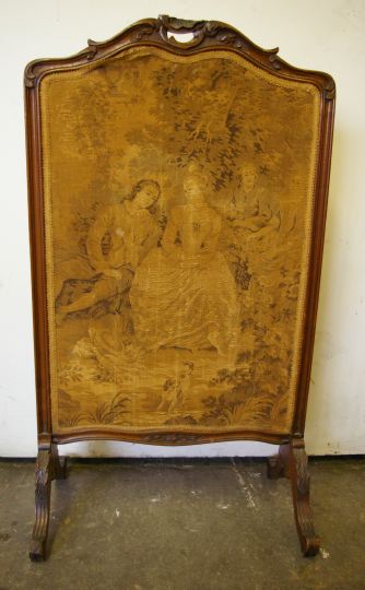 Louis XV Style Fruitwood Firescreen  3a5805