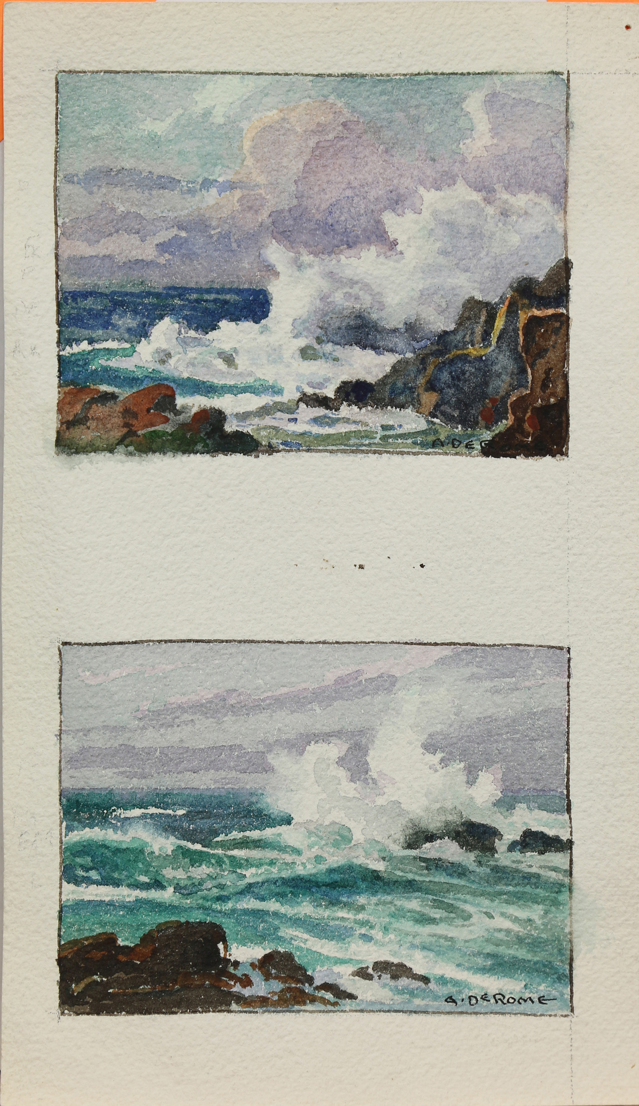 WATERCOLORS, ALBERT DEROME Albert