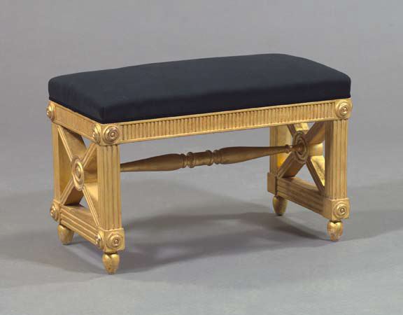 Regency Style Giltwood Bench  3a588b