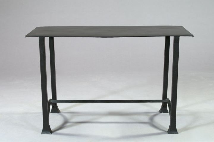 Contemporary Polychromed Iron Console