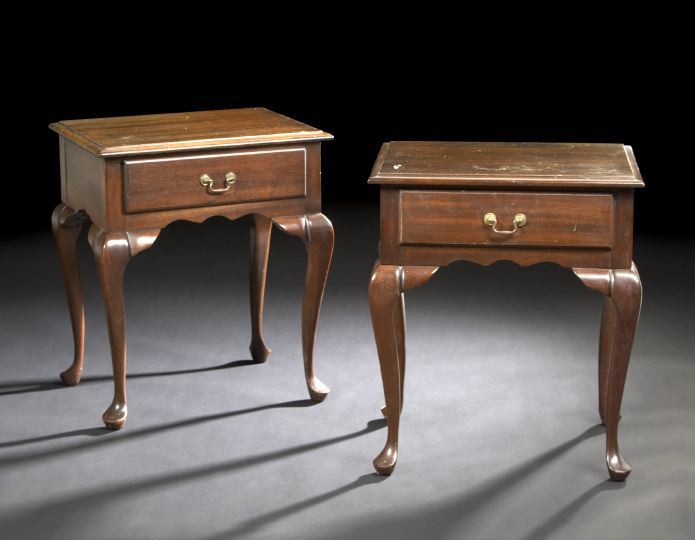 Pair of Queen Anne-Style Mahogany