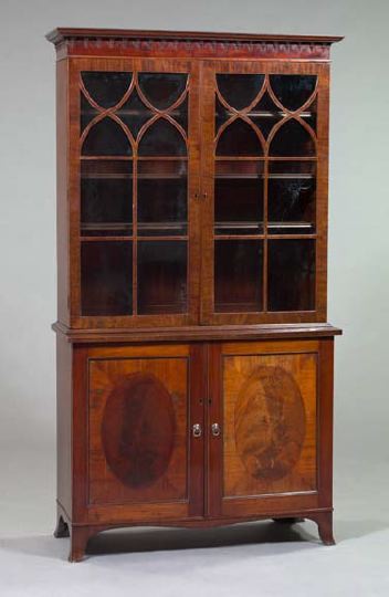 George III Mahogany Bookcase  3a58a6