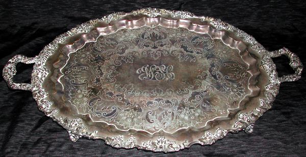 Two Silverplate Trays one an 3a58b4