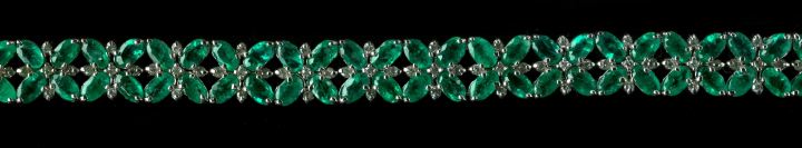 Fourteen Karat White Gold Emerald 3a5919