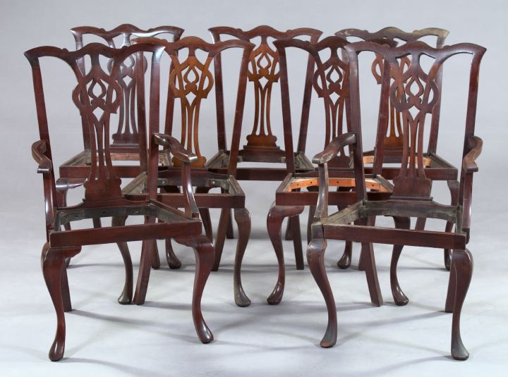 Suite of Seven Queen Anne-Style Mahogany