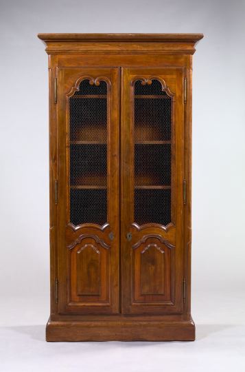 French Provincial Fruitwood Bibliotheque,