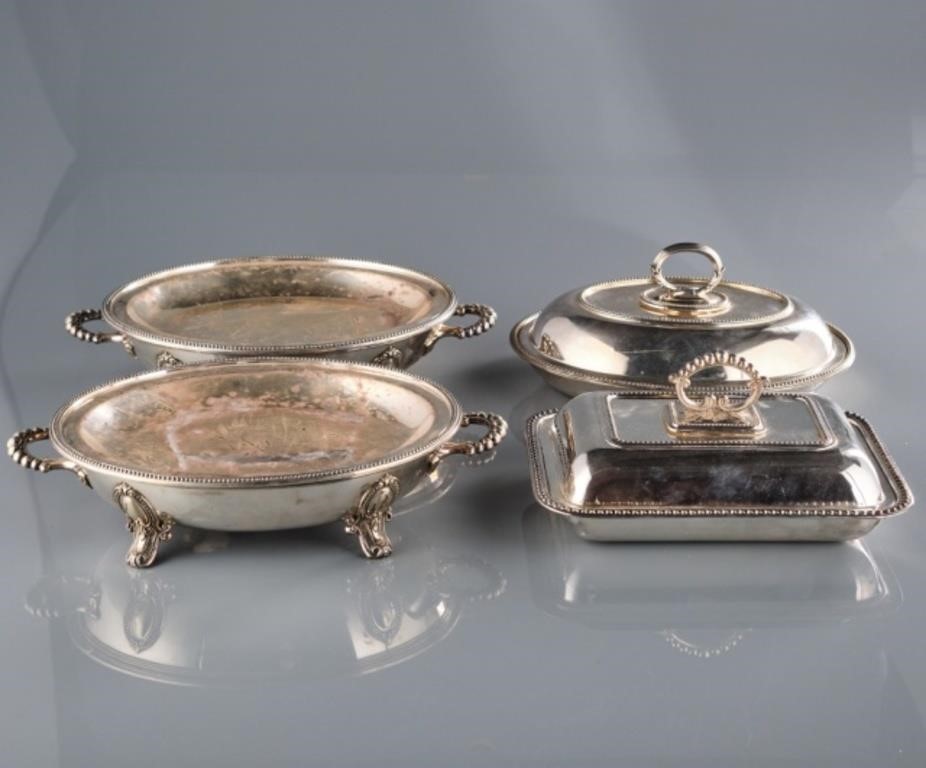 ANTIQUE SILVER PLATED PIECES  3a80ae