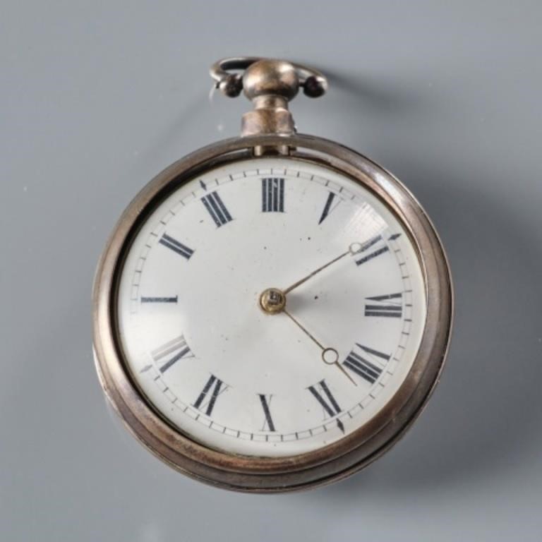 SILVER PAIR CASED POCKET WATCHEngland,