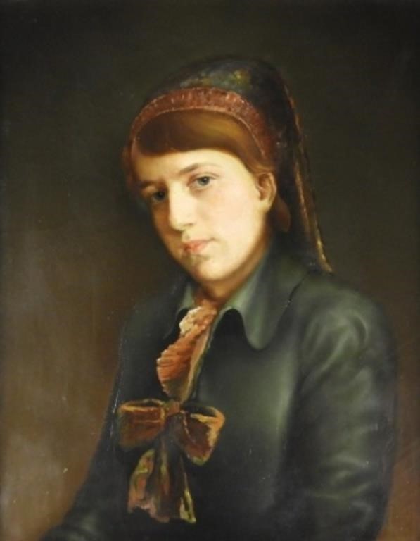 AUSTRIAN SCHOOL, OIL ON CANVAS, PORTRAIT19th