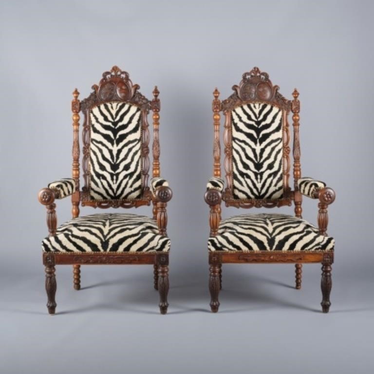 PAIR OF LIBRARY FAUTEUILSItaly,