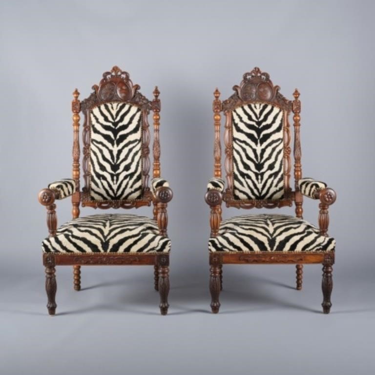 PAIR OF LIBRARY FAUTEUILSItaly  3a8374