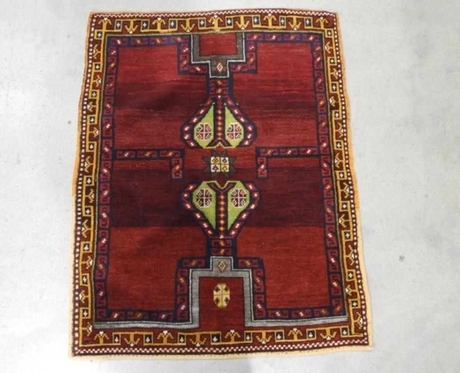 TURKISH RUGA small Konya rug dark 3a8377