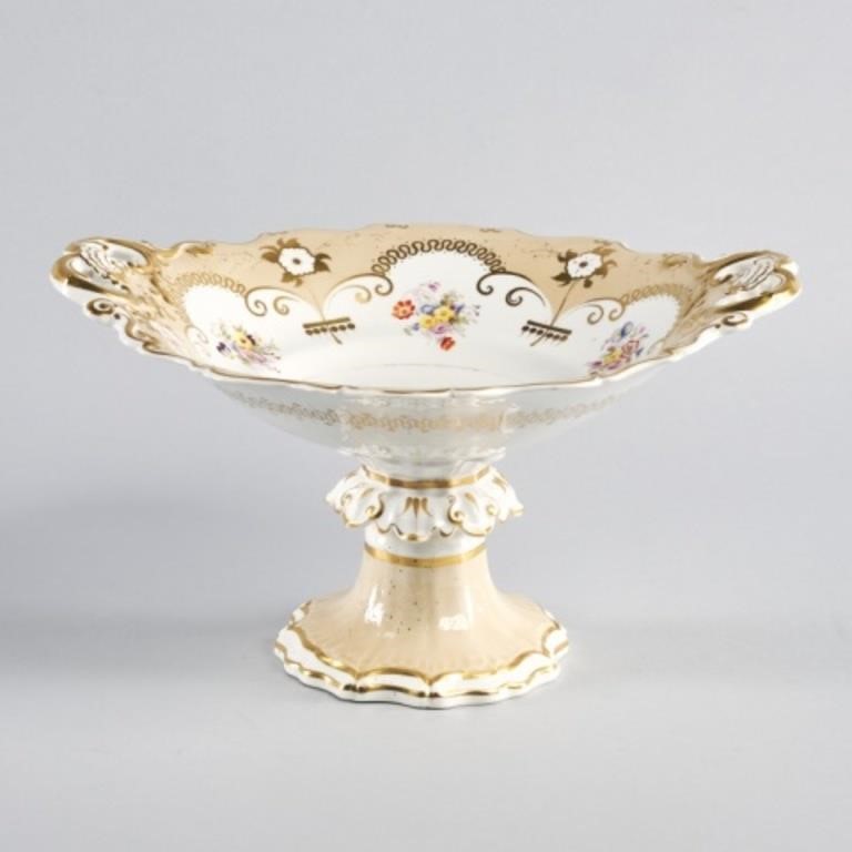 MID VICTORIAN PORCELAIN TAZZACream