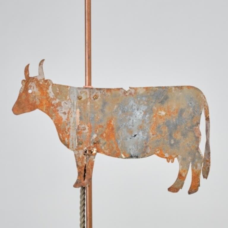 COW WEATHERVANEA sheet metal weathervane