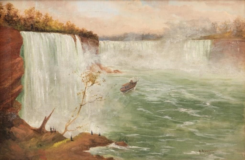 NIAGARA FALLS PAINTINGAn exciting oil