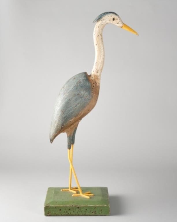HERON CARVING BY MICHEL FORTINA