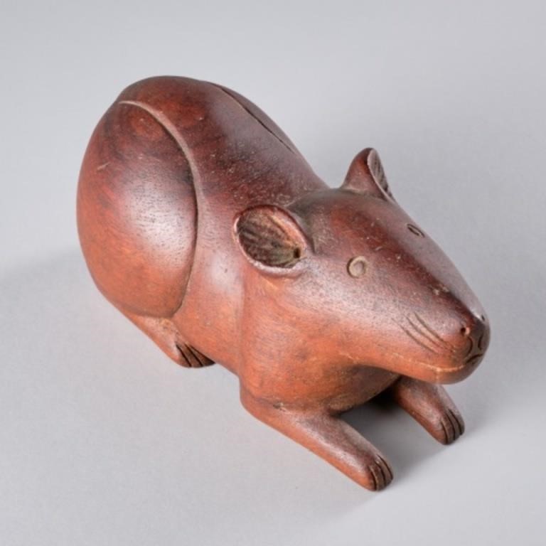 FOLK ART CARVING OF RATA folk art