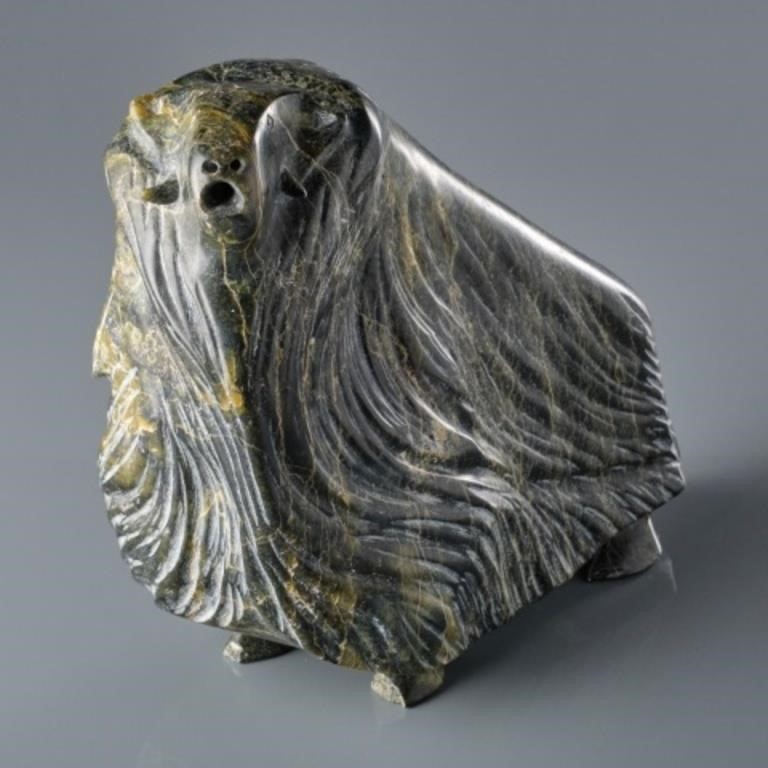 INUIT CARVING OF A MUSKOXUnidentified