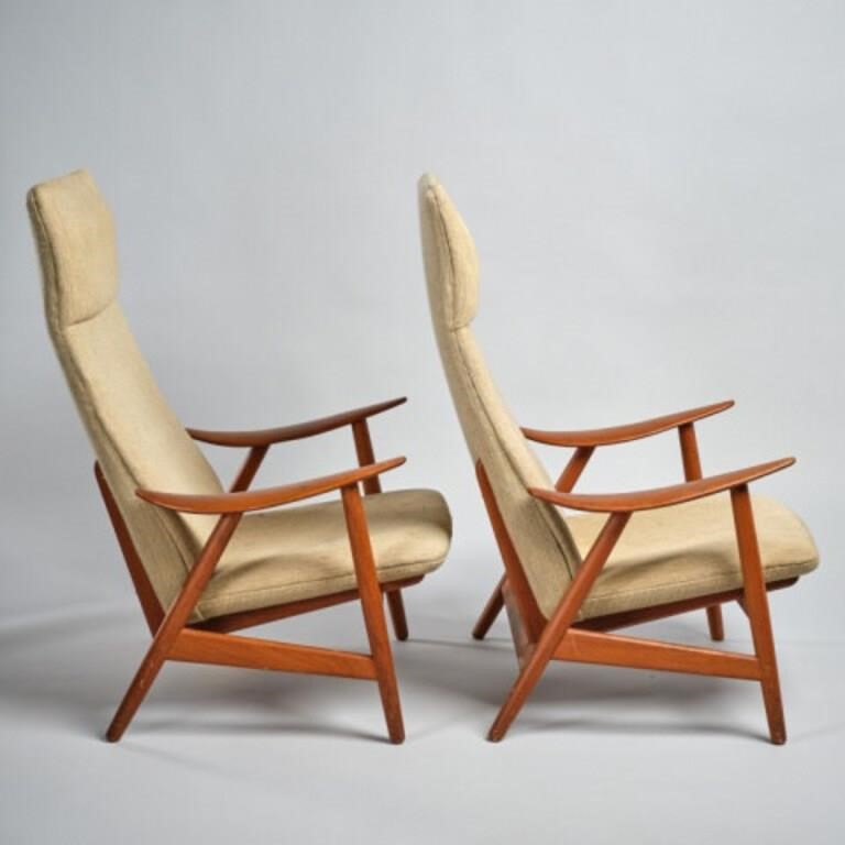 VERY RARE PAIR OF LOUNGE CHAIRS