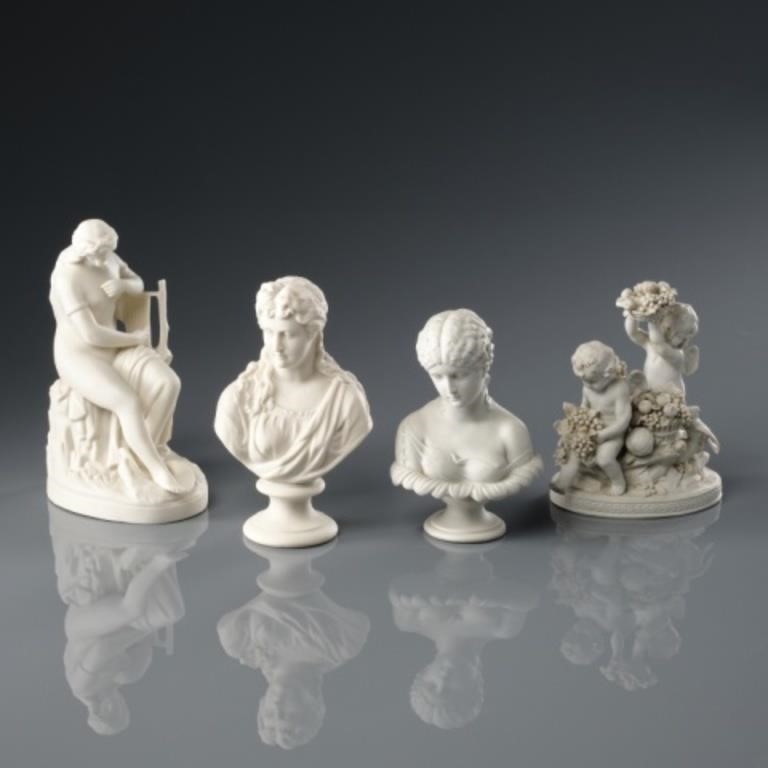 FOUR PARIANWARE DECORATIVE OBJECTSFour