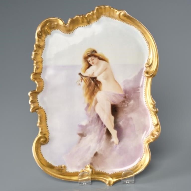 ROCOCO STYLE PORCELAIN TRAYA small