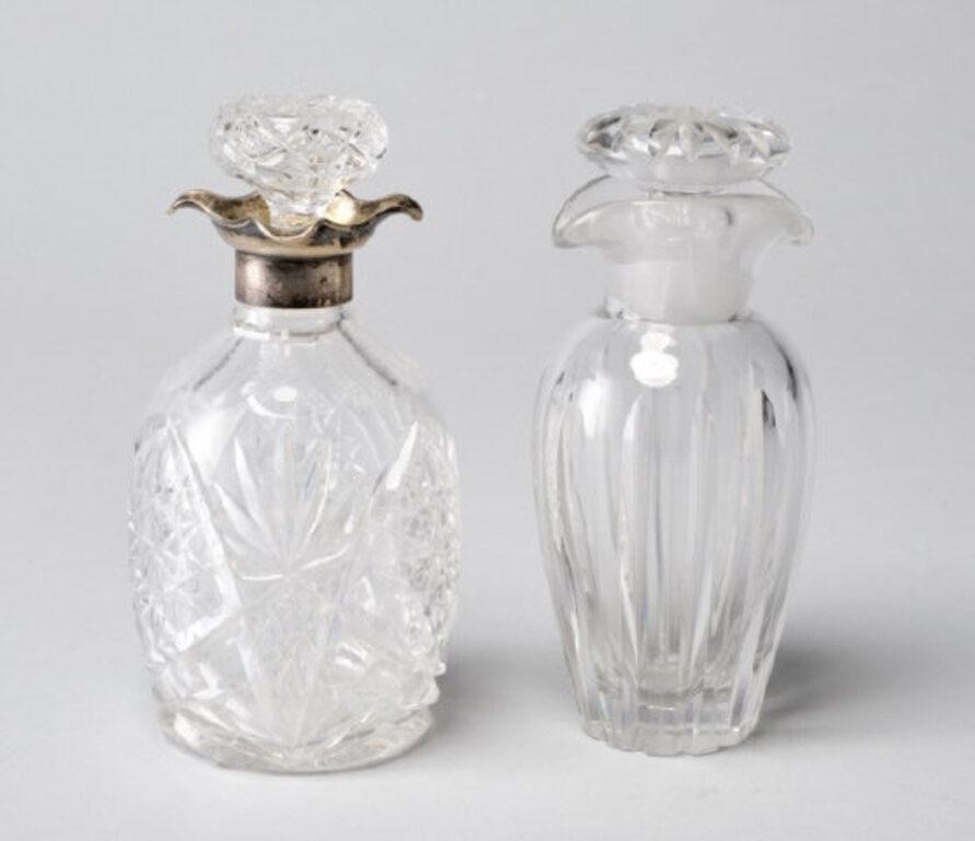 CRYSTAL DECANTERSTwo crystal decanters  3a8895