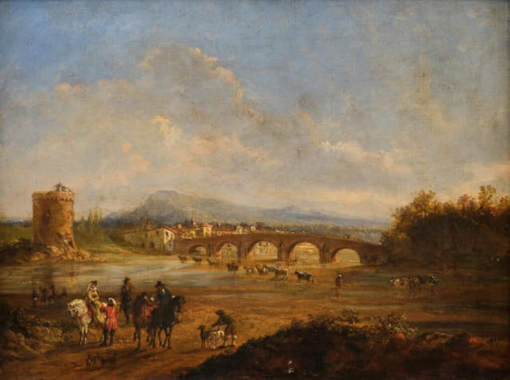 OIL ON CANVAS, DUTCH, 19TH CENTURYFollower