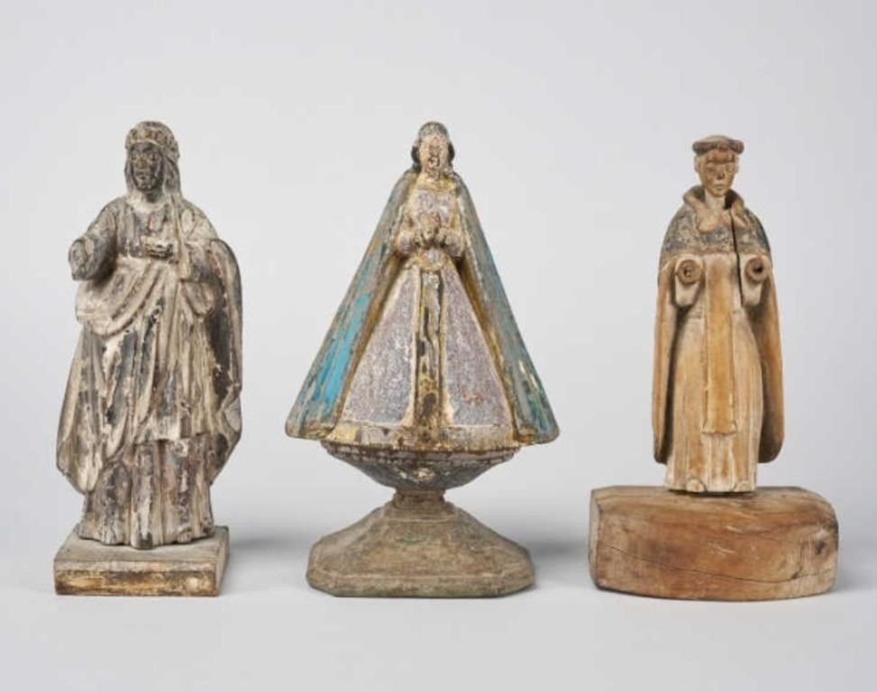 18TH / 19TH C. LITURGICAL FIGURESThree