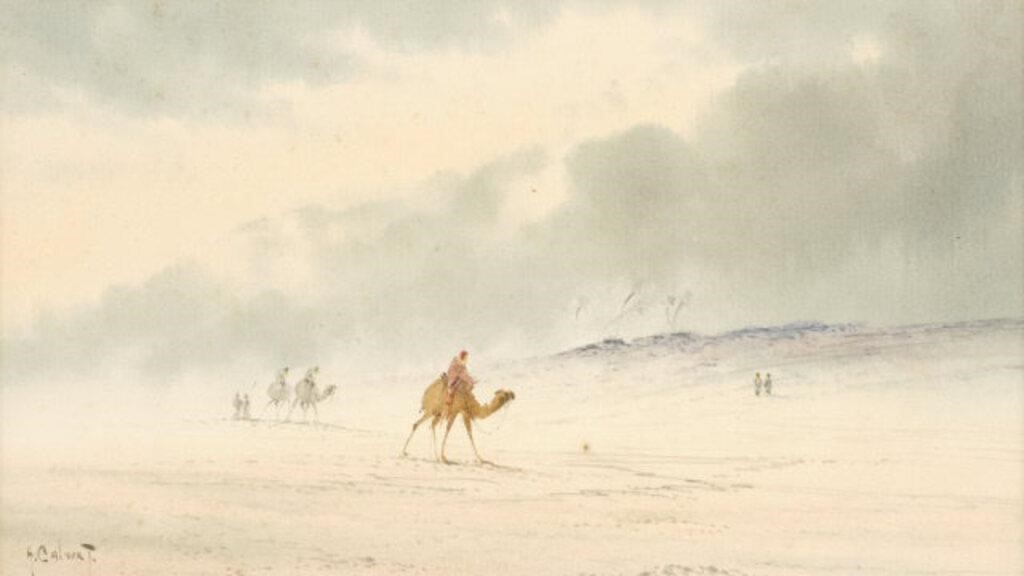 H CALVERT WATERCOLOUR SANDSTORMH  3a897f