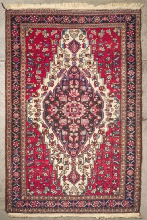 HAMADAN RUGA Hamadan rug, red ground