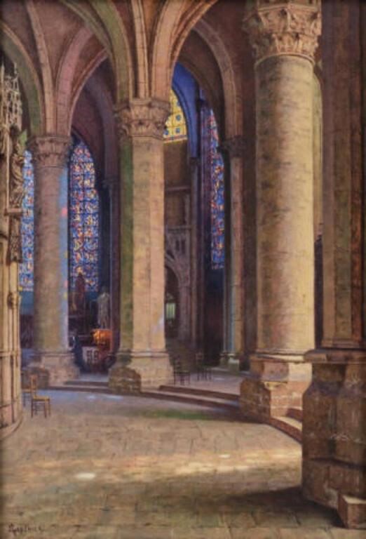 OIL ON CANVAS, CHARTRES CATHEDRALA.