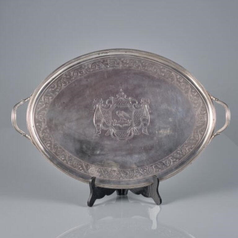 GEORGE III STERLING TEA TRAYA George 3a8a06