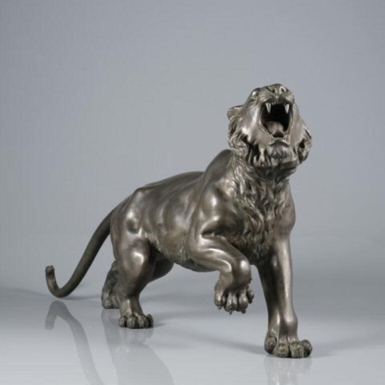 JAPANESE MEIJI PERIOD BRONZE TIGERA 3a8a15