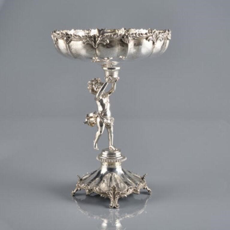 PORTUGUESE SILVER FIGURAL COMPORTA Portuguese