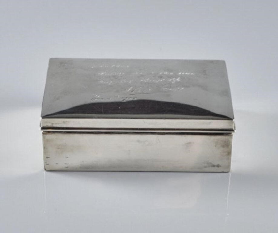 TIFFANY & CO. SILVER CIGARETTE BOXA