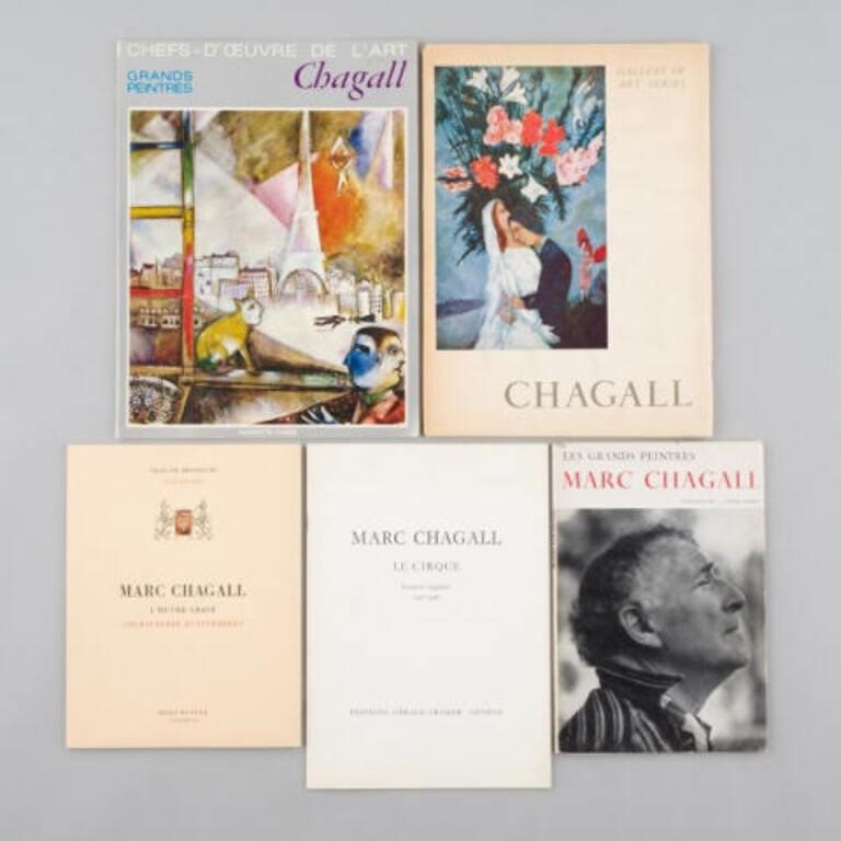 MARC CHAGALL AUTOGRAPHED BOOKSMarc