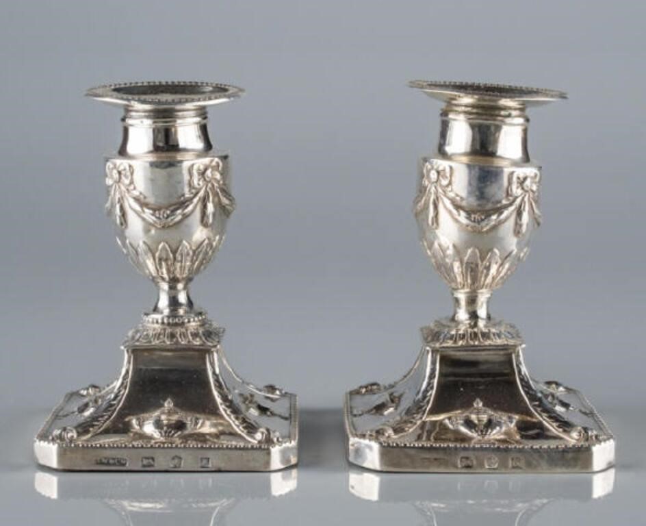 RARE PAIR OF GEORGE III SILVER