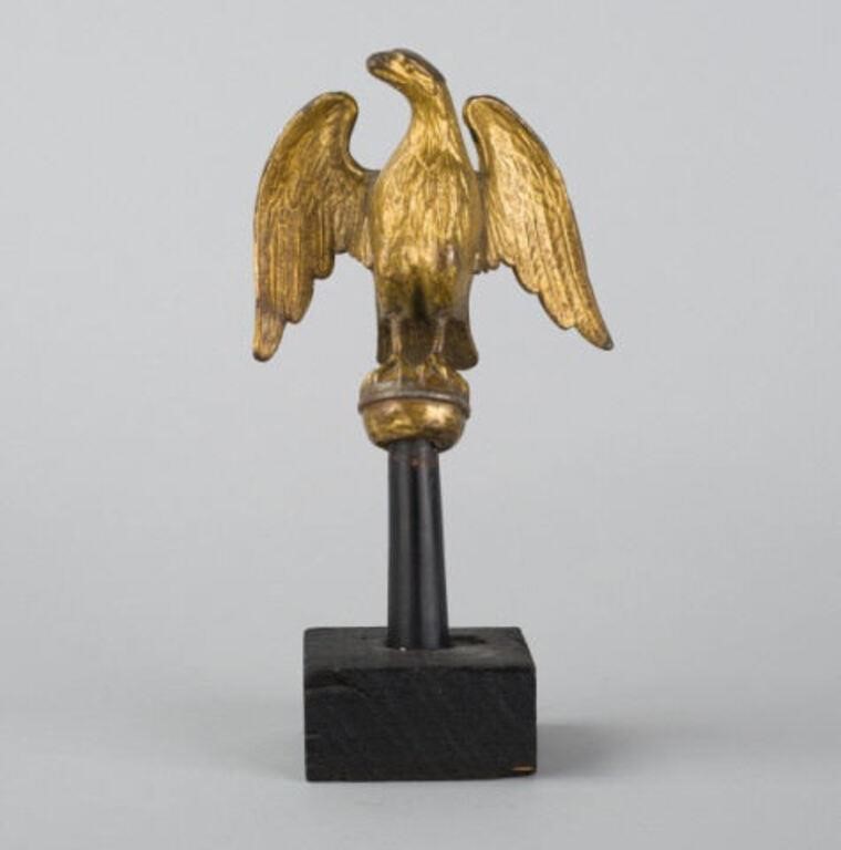 19TH CENTURY EAGLE POLE TOPPERA