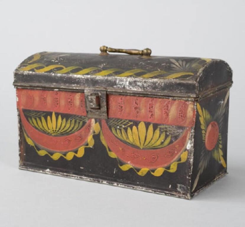 TOLE BOX BY TILLEY WORKSHOPA decorated