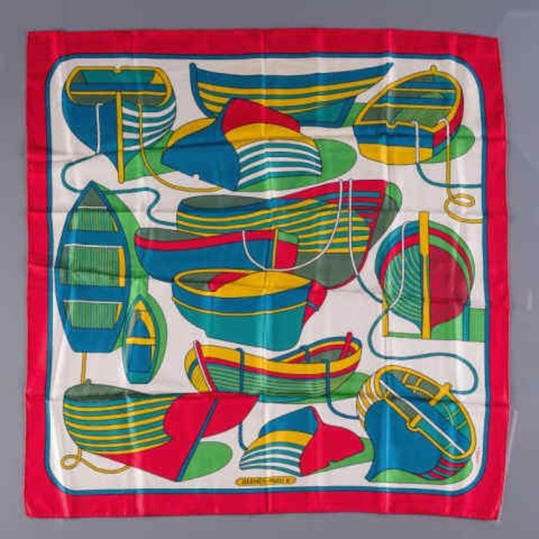 HERM S SILK SCARF BY PIERRE P RONAn 3a8ca7