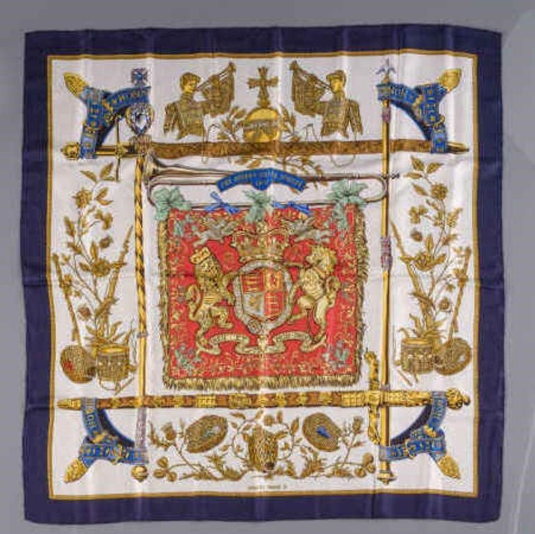 HERMèS SILK SCARF OF QUEEN'S JUBILEEAn