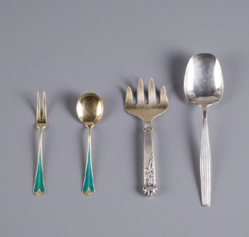 SCANDINAVIAN SILVER IMPLEMENTSA Scandinavian