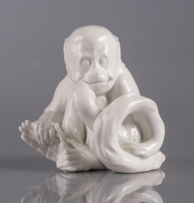 ROYAL VIENNA PORCELAIN MONKEY FIGUREA