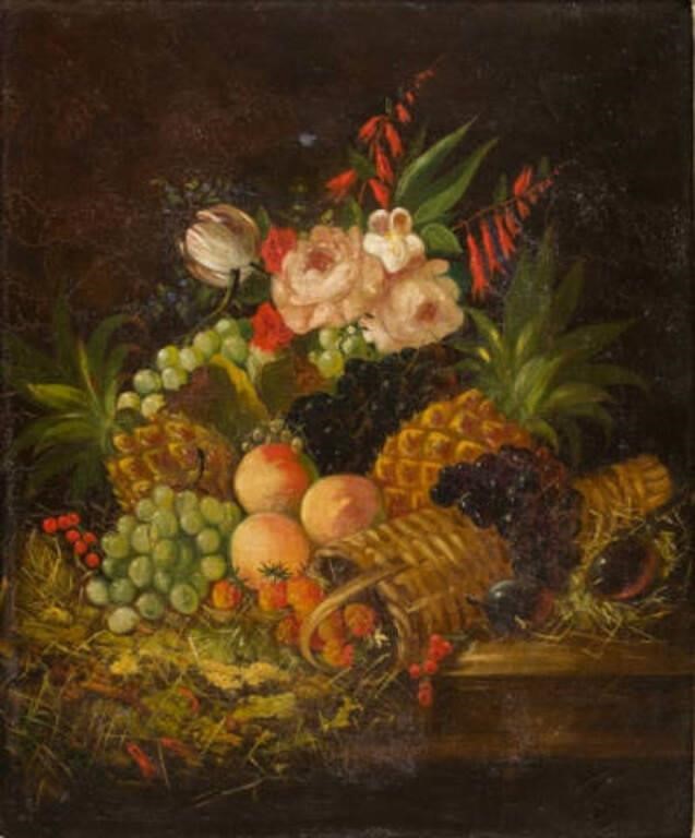 EUROPEAN SCHOOL, STILL LIFE, OIL