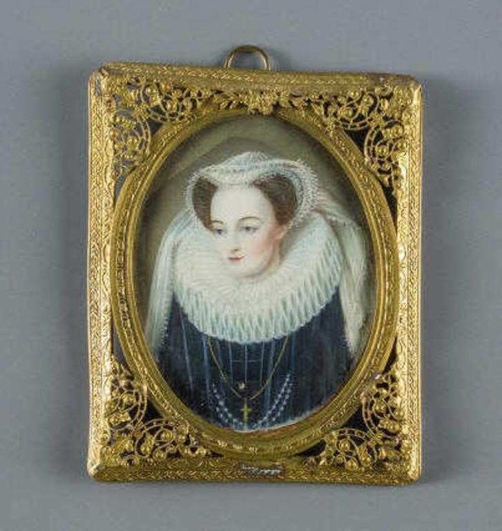 MINIATURE PORTRAIT OF MARY QUEEN 3a8dfe