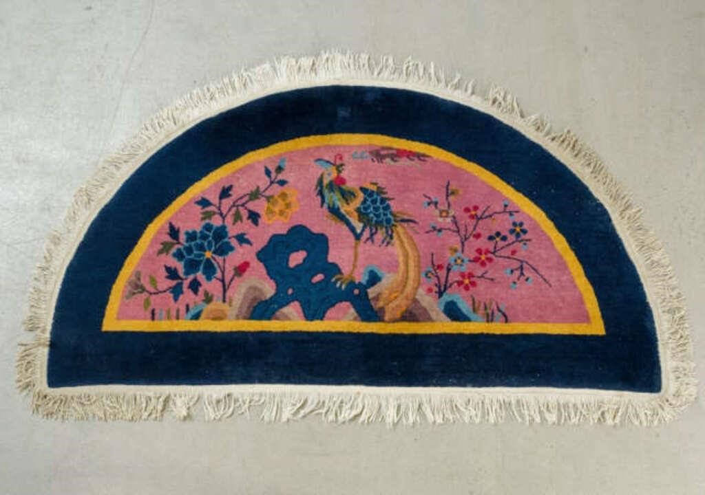 DEMI-LUNE SHAPED CHINESE ART DECO